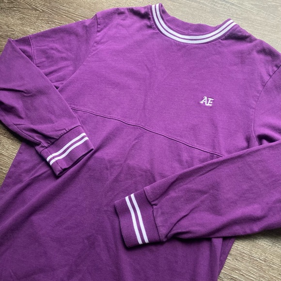 American Eagle Men’s Purple Sweatshirt Size Large - Picture 2 of 4